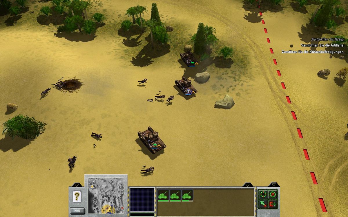 Cannon Strike (Windows) screenshot: Allied Troops in Africa