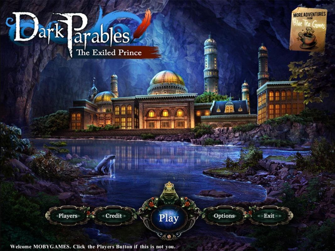 Dark Parables: The Exiled Prince (Windows) screenshot: Title / main menu