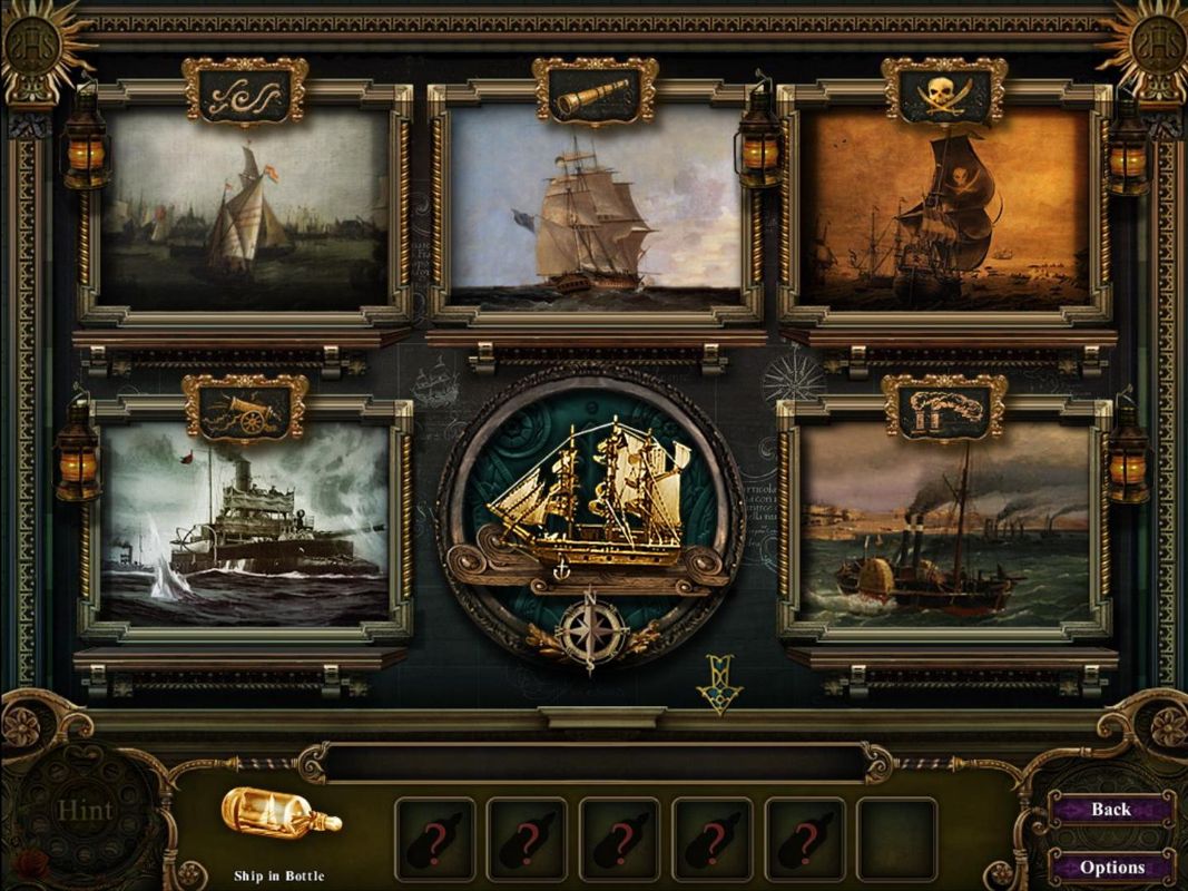 Dark Parables: The Exiled Prince (Windows) screenshot: Ships in the bottle puzzle