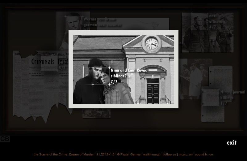 Screenshot of Scene of the Crime Dream of Murder (Browser, 2012) MobyGames