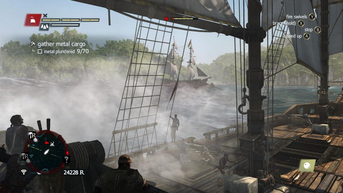 Assassin's Creed IV: Black Flag (Windows) screenshot: Lots of smoke