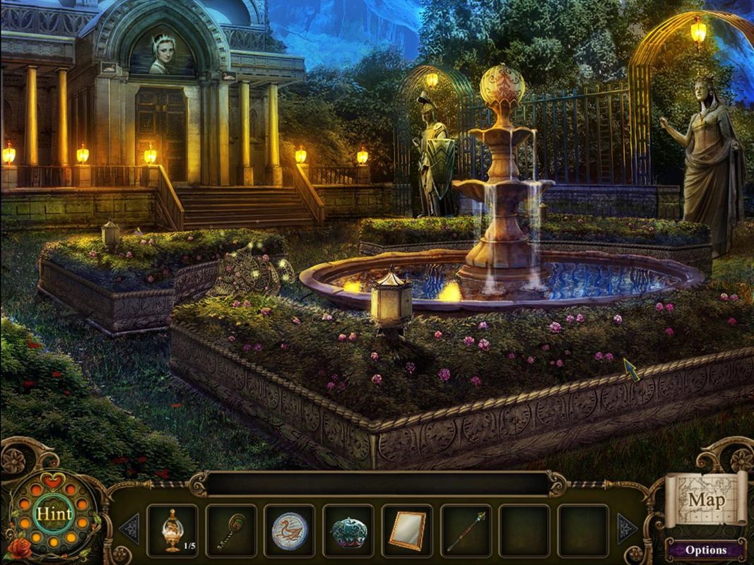 Dark Parables: The Exiled Prince (Windows) screenshot: Garden fountain