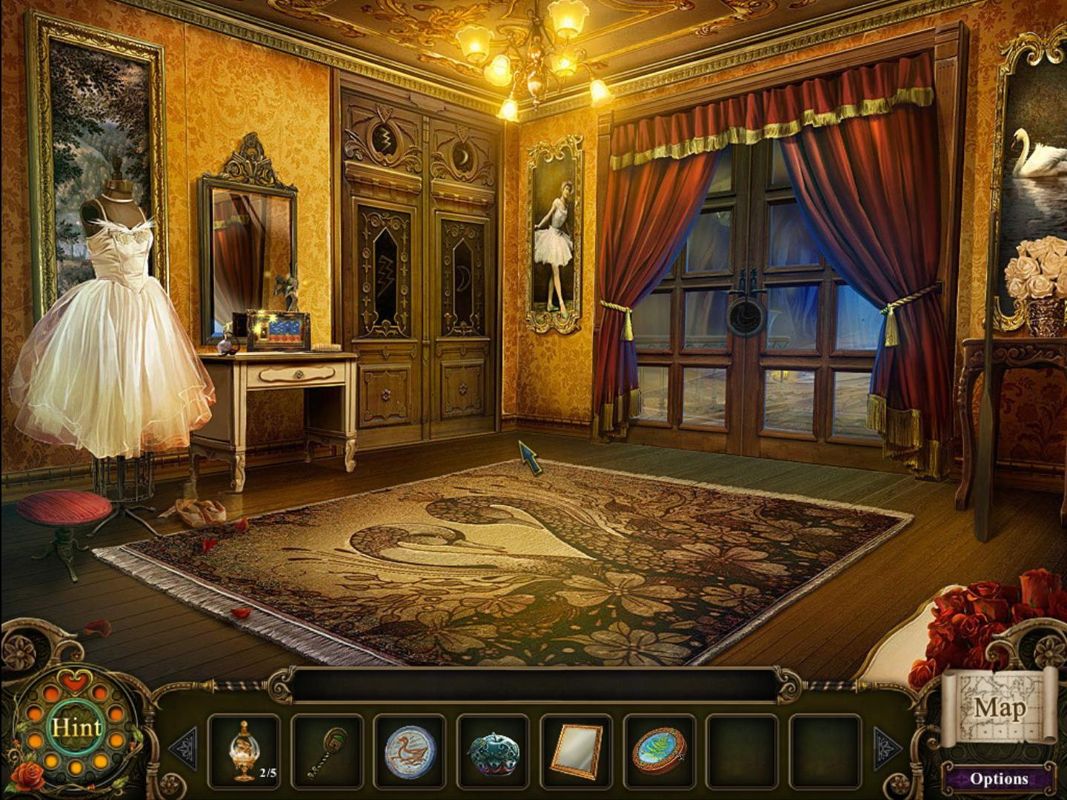Dark Parables: The Exiled Prince (Windows) screenshot: Inside the palace