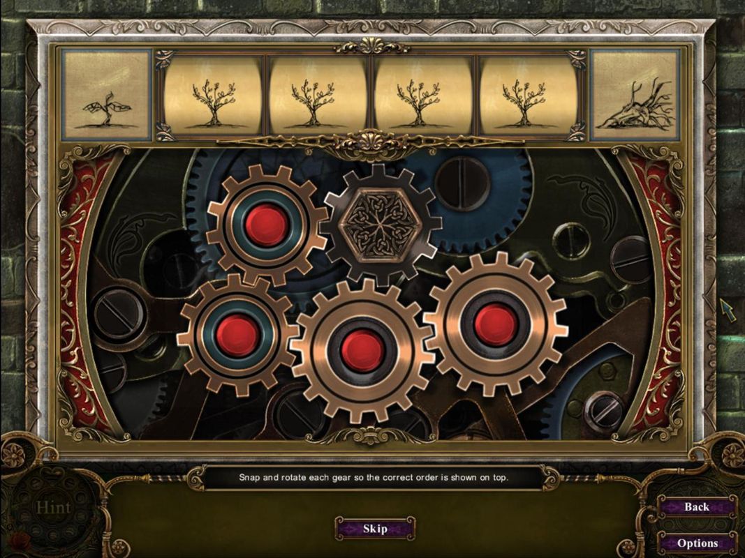 Dark Parables: The Exiled Prince (Windows) screenshot: Gear lock puzzle