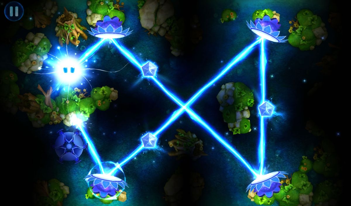 God of Light (Android) screenshot: A sequence of four mirrors