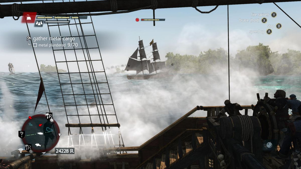 Assassin's Creed IV: Black Flag (Windows) screenshot: Sea battle