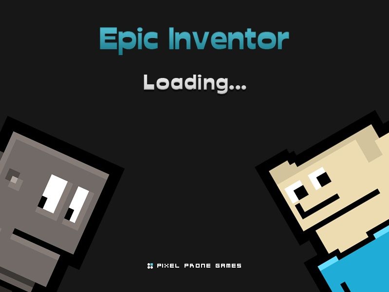 Epic Inventor (Windows) screenshot: Loading screen/main title.