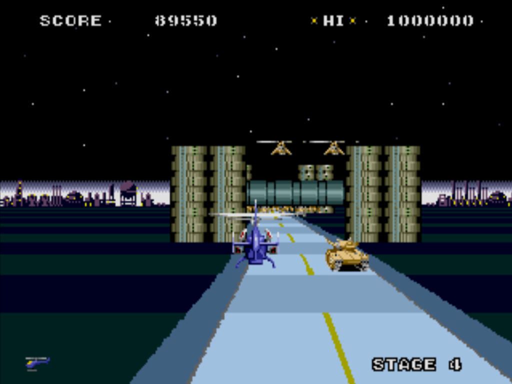 Super Thunder Blade (Windows) screenshot: Enemy tank