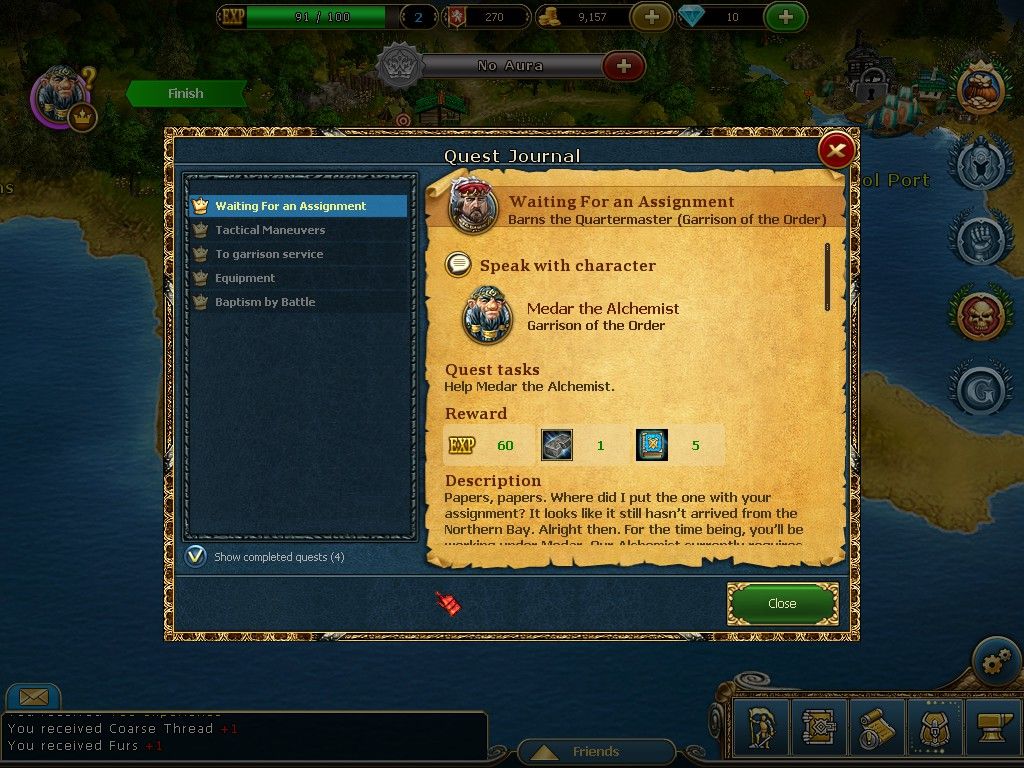 King's Bounty: Legions (Windows) screenshot: Journal