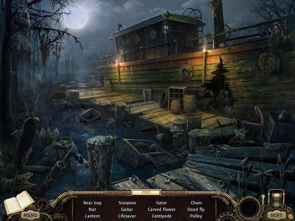 Hidden Expedition: The Uncharted Islands (Windows) screenshot: Boat dock - objects