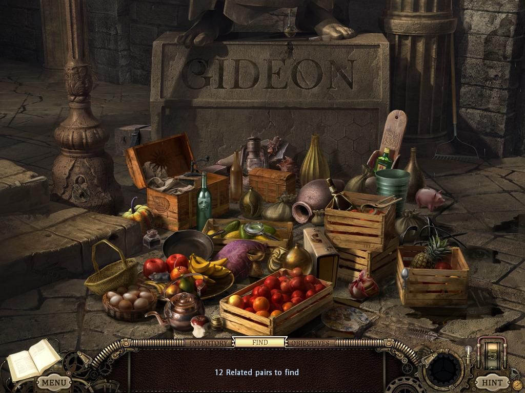 Hidden Expedition: The Uncharted Islands (Windows) screenshot: Gideon statue - objects