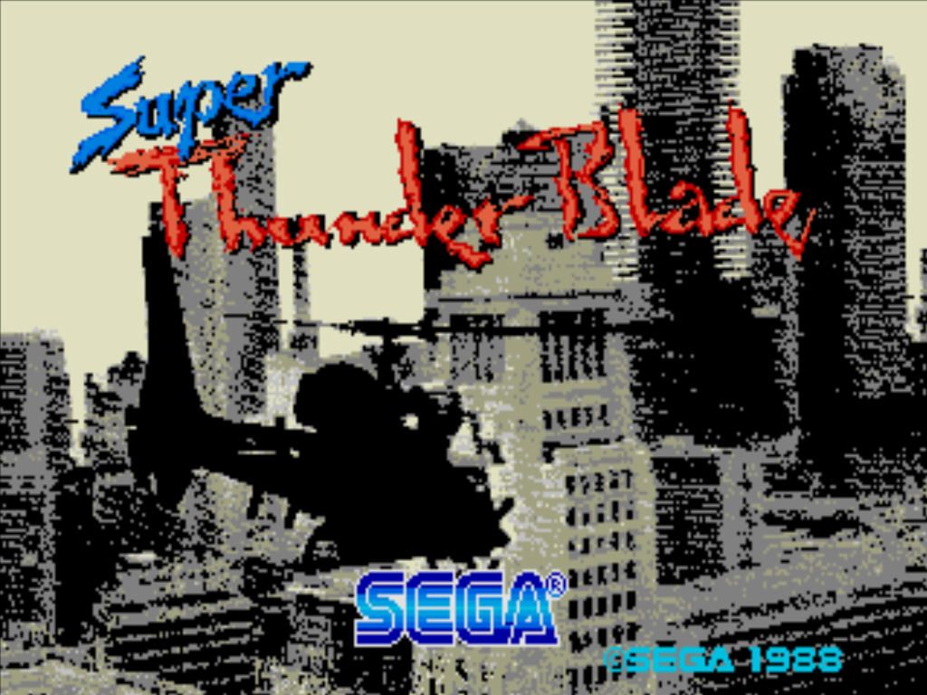Super Thunder Blade (Windows) screenshot: Title screen
