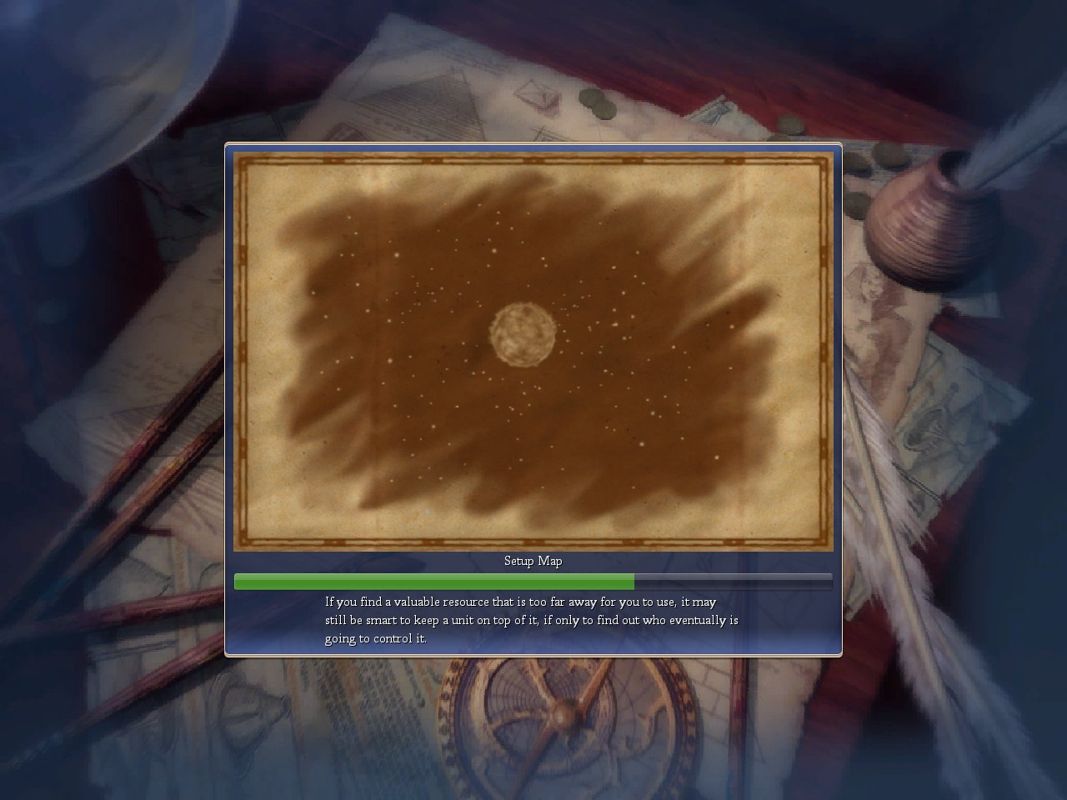 Sid Meier's Civilization IV (Windows) screenshot: Civ 1 fans can get a fix of nostalgia by watching the Game Loading slideshow as it is actually a remake of the Civ 1 intro!