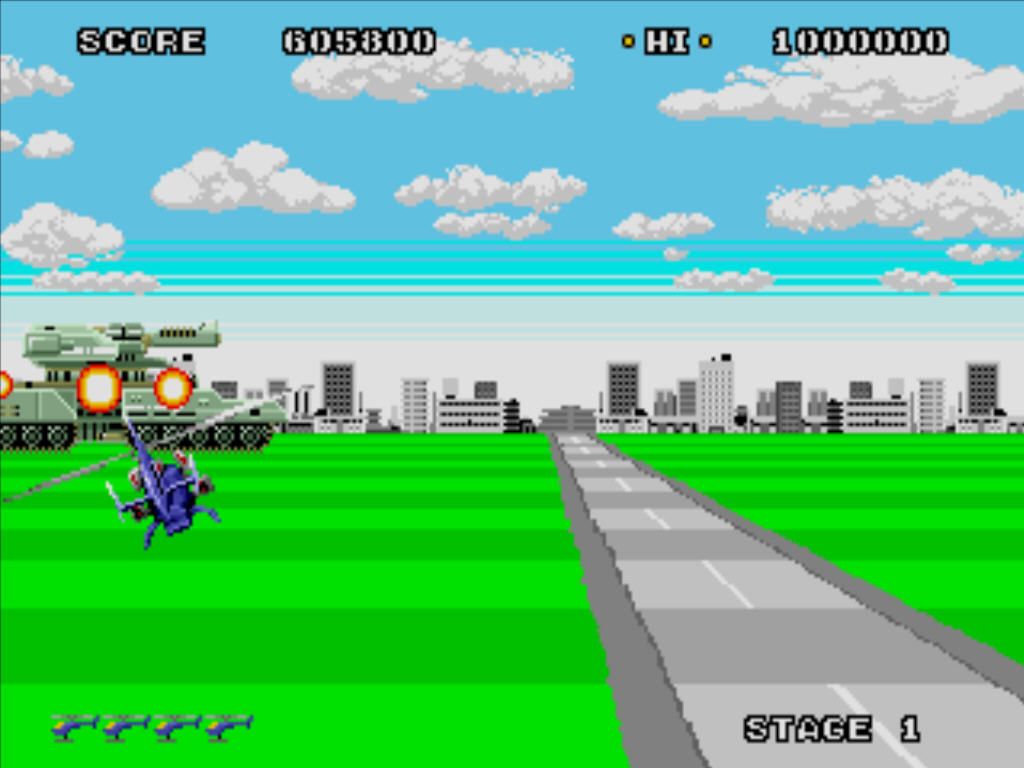 Super Thunder Blade (Windows) screenshot: Boss