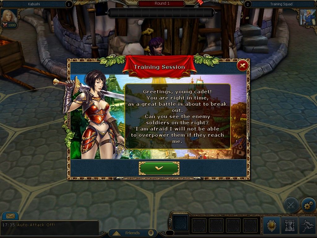 King's Bounty: Legions (Windows) screenshot: Training intro