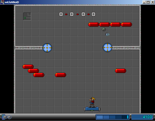 Wilkanoid (Windows) screenshot: This thing helps to break some of the crystals.