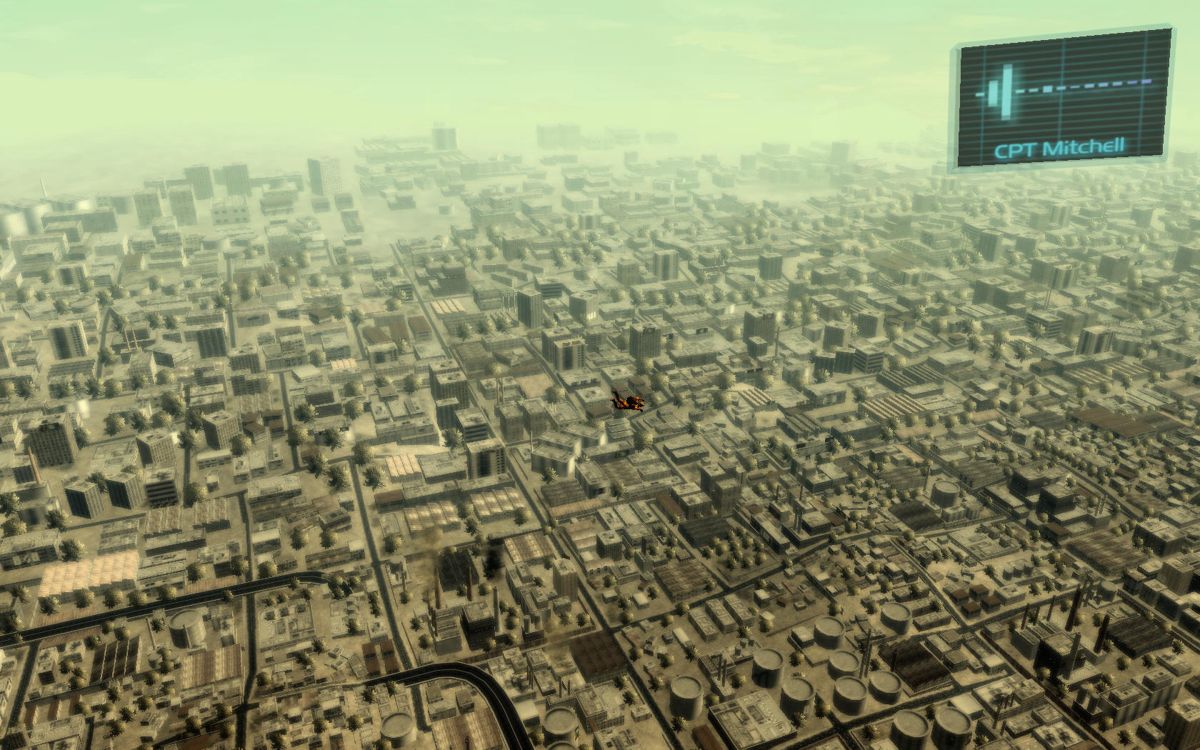 Tom Clancy's Ghost Recon: Advanced Warfighter (Windows) screenshot: Fantastic overview of Mexico City.