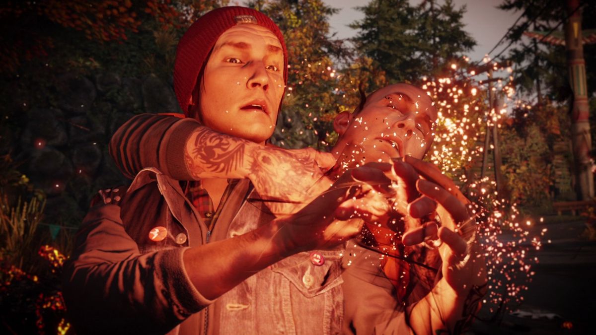 inFAMOUS: Second Son (PlayStation 4) screenshot: Becoming a conduit.