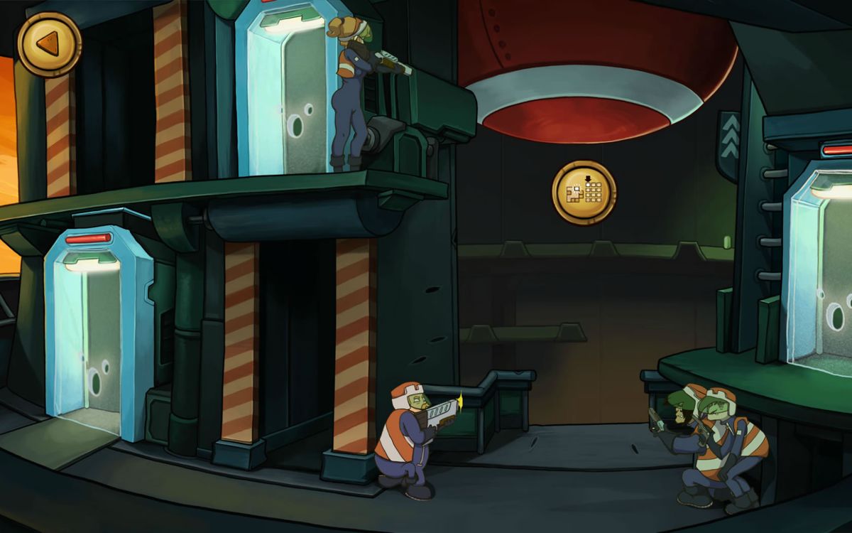 Deponia: The Puzzle (Windows) screenshot: This is the screen you see when you retry a finished puzzle.