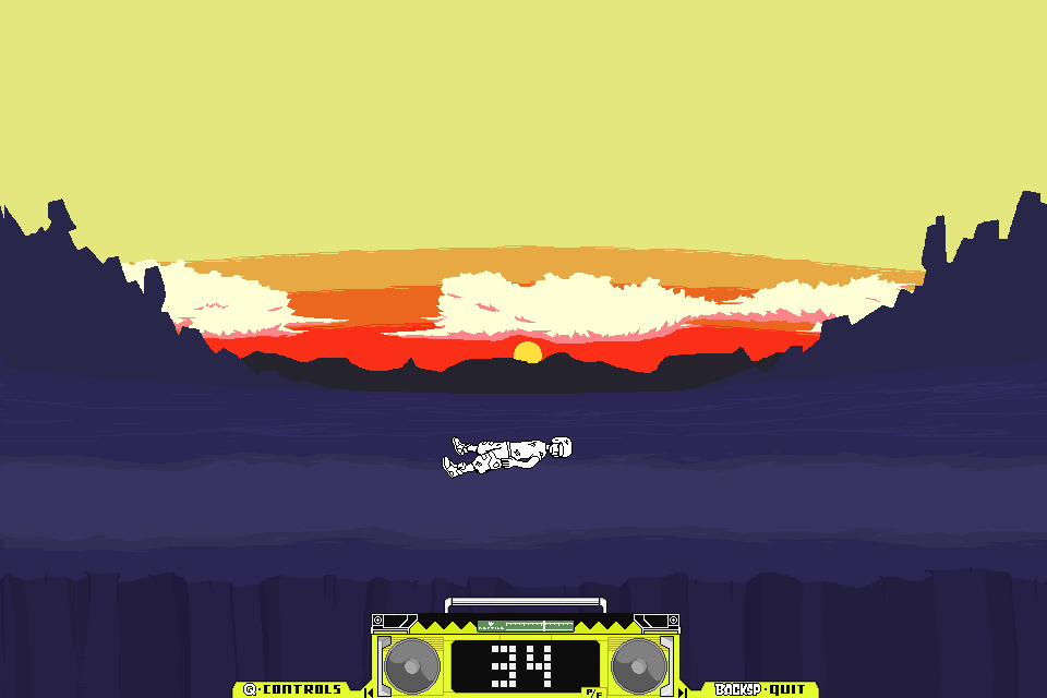 Lethal League (Browser) screenshot: I'm hit by the ball.