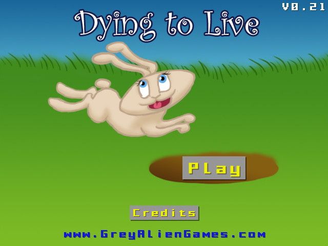 Dying to Live: Extended Version (Browser) screenshot: Title screen