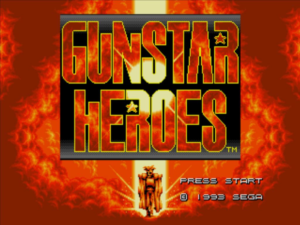 Gunstar Heroes (Windows) screenshot: Title screen