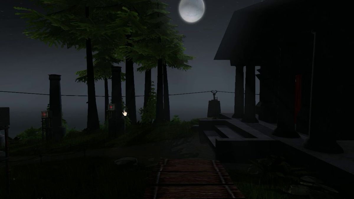 realMyst: Masterpiece Edition (Windows) screenshot: Moonlight on Myst island