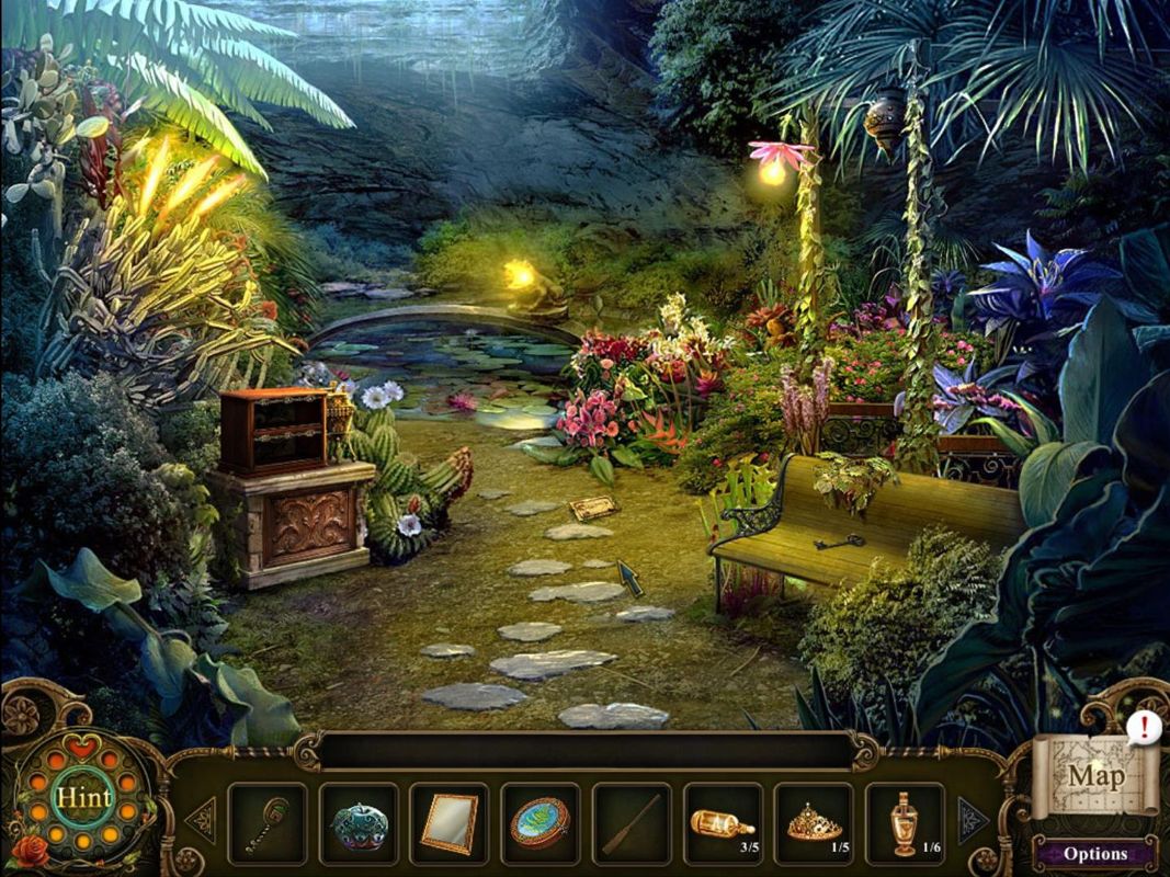Dark Parables: The Exiled Prince (Windows) screenshot: Greenhouse garden