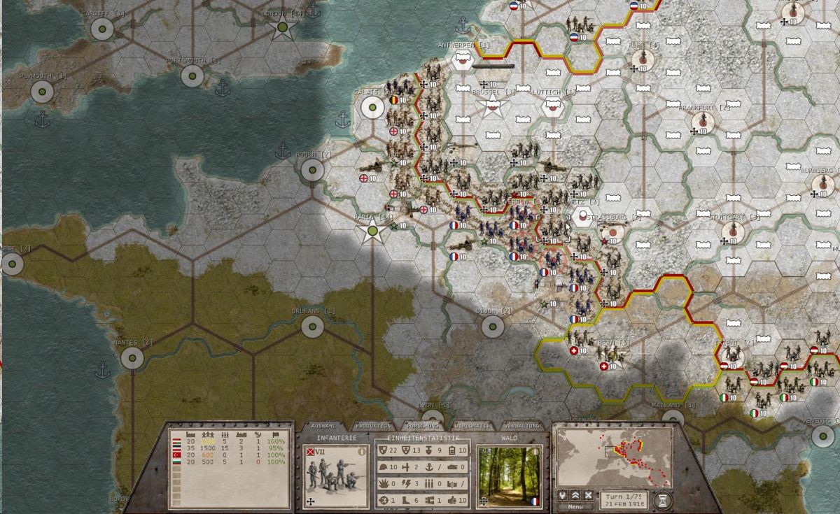 Commander: The Great War (Windows) screenshot: Verdun