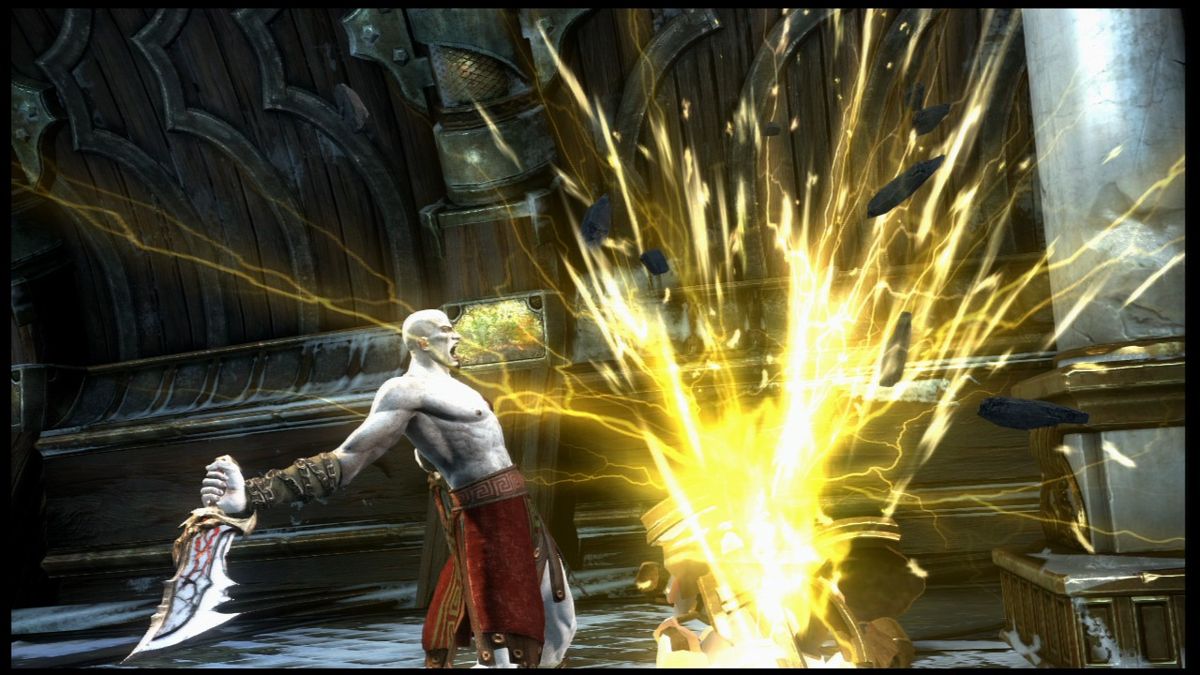 God of War: Ascension (PlayStation 3) screenshot: Acquiring lightning blades.