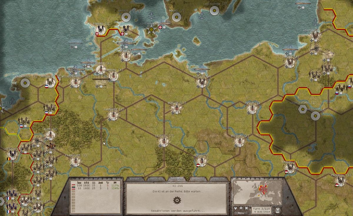 Commander: The Great War (Windows) screenshot: Germany