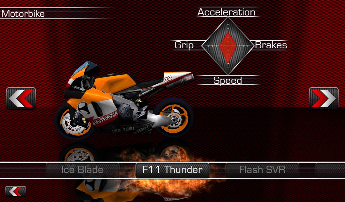 Screenshot of Moto Racer: 15th Anniversary (Android, 2011) - MobyGames