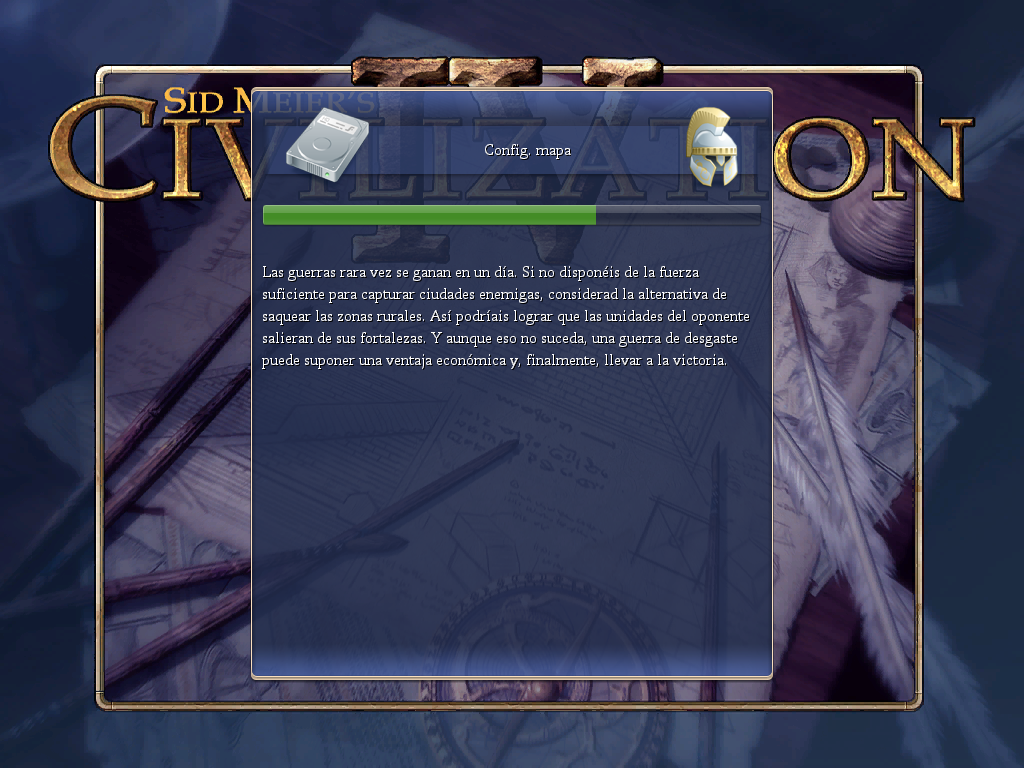 Sid Meier's Civilization IV (Windows) screenshot: Loading Screen (Spanish version)