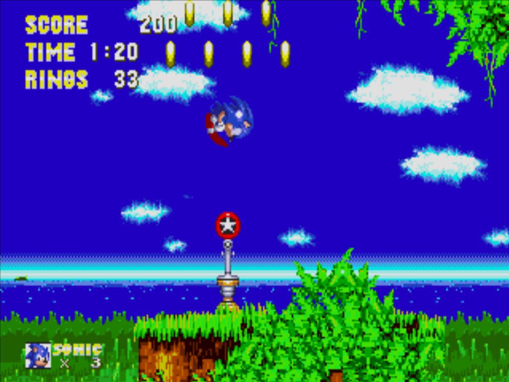 Sonic the Hedgehog 3 & Knuckles (Windows) screenshot: Checkpoint