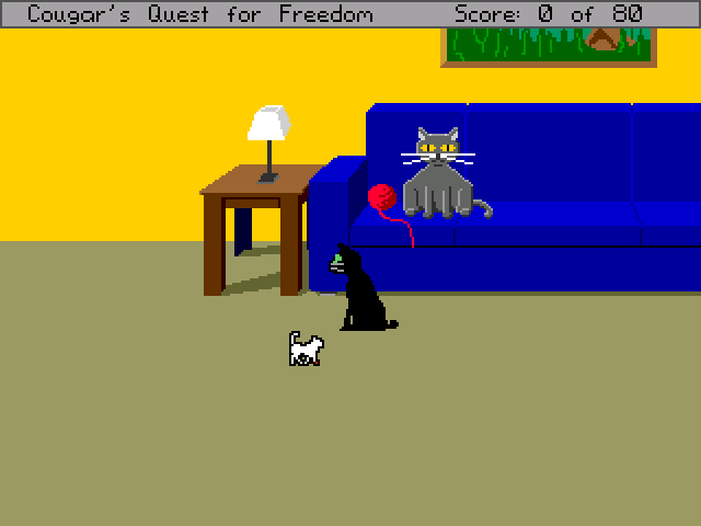 Cougar's Quest for Freedom (Windows) screenshot: Your fellow prisoner Sheba