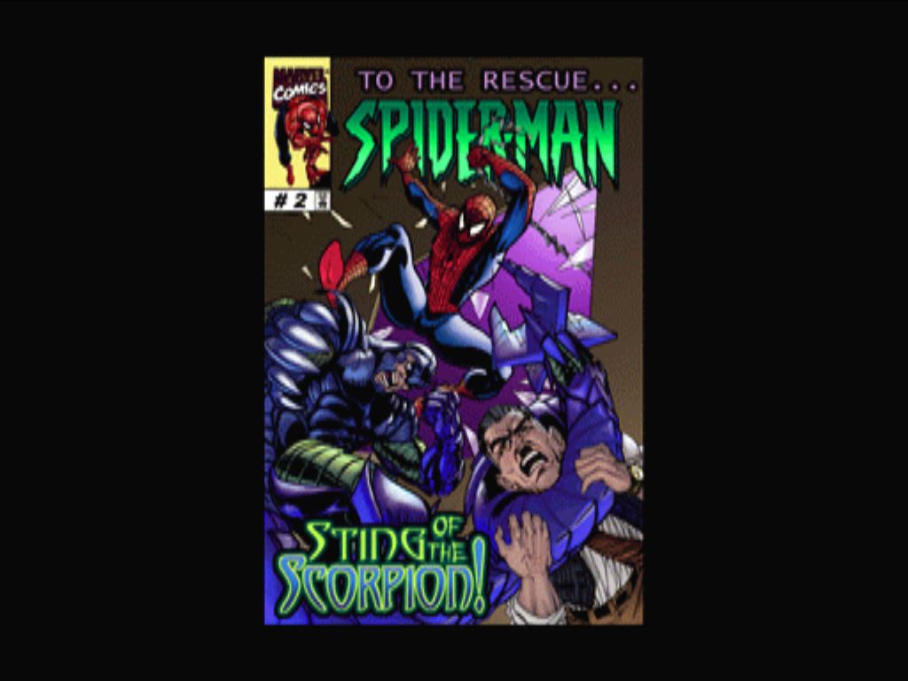 Spider-Man (Windows) screenshot: The game uses some comic covers.