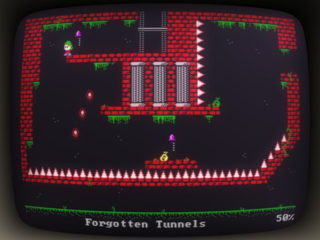 You Have to Win the Game (Windows) screenshot: I think there's a reason these tunnels were forgotten (EGA tileset)