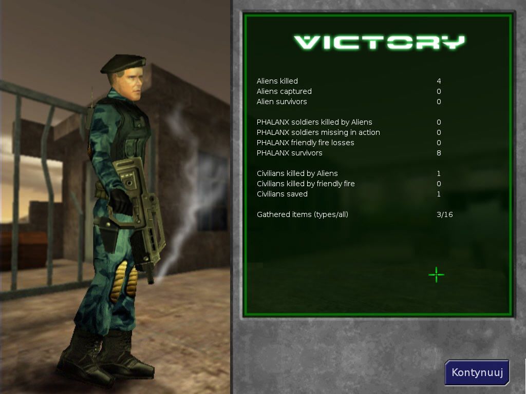 UFO: Alien Invasion (Windows) screenshot: Victory!