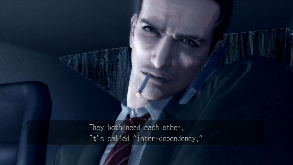 Deadly Premonition: The Director's Cut (PlayStation 3) screenshot: FBI agent Francis Morgan, arriving in the middle of nowhere to investigate the brutal murder.