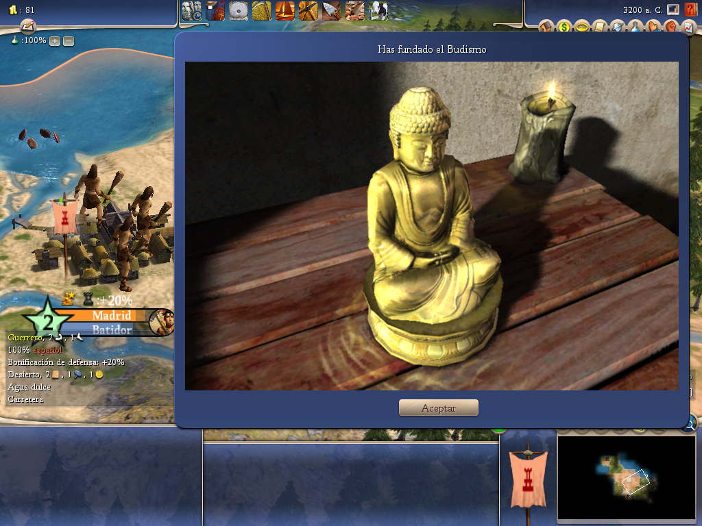 Sid Meier's Civilization IV (Windows) screenshot: The beginnings of Buddhism