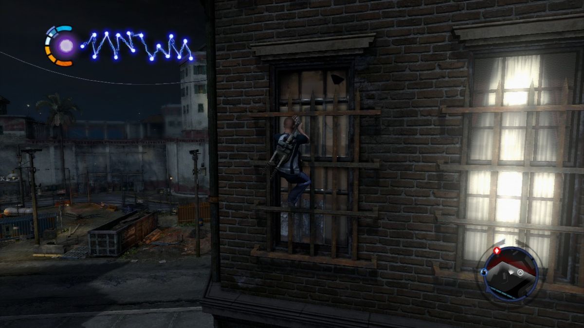 inFAMOUS 2 (PlayStation 3) screenshot: You can climb pretty much anything that looks climbable to a naked eye.