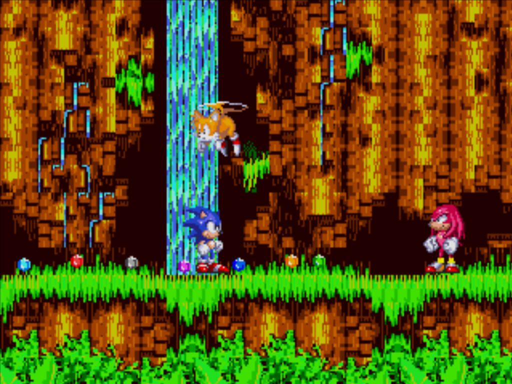 Sonic the Hedgehog 3 & Knuckles (Windows) screenshot: The three heroes.