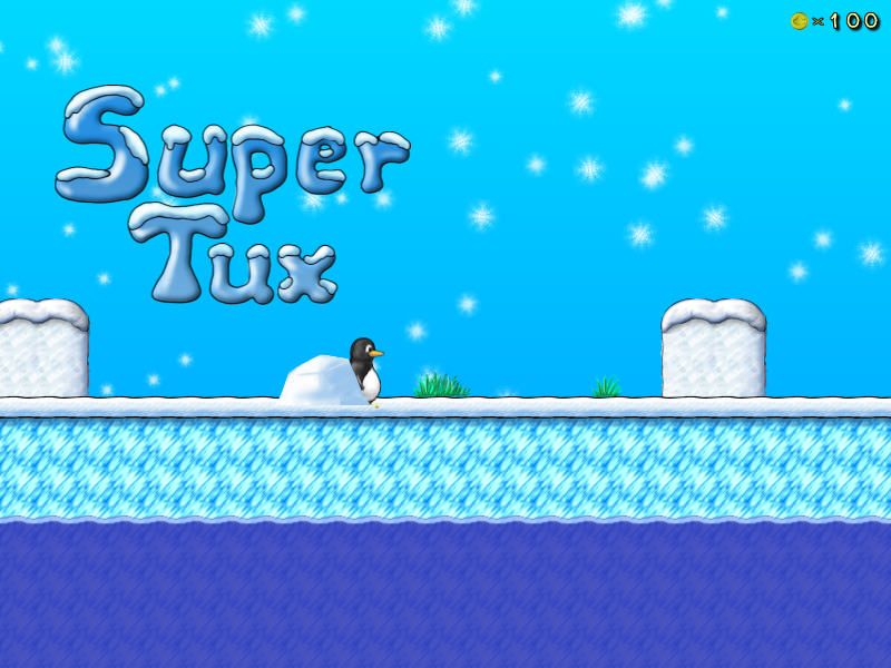 SuperTux (Windows) screenshot: Title screen