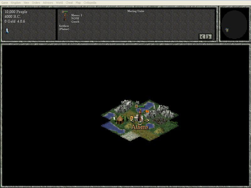 Civilization II: Test of Time (Windows) screenshot: At the very start