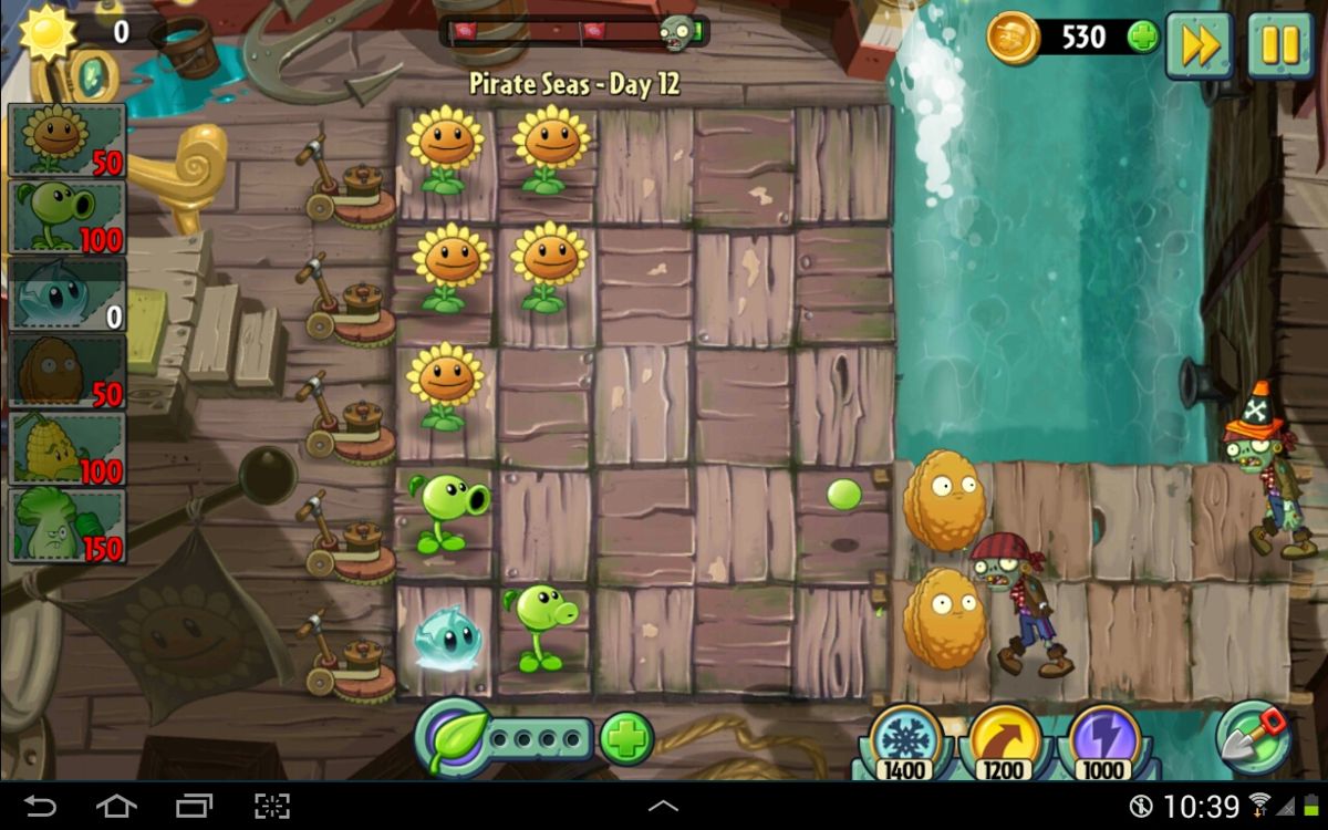 Plants vs. Zombies 2: It's About Time credits (Android, 2013