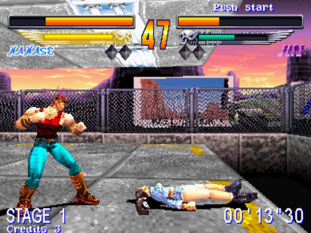 Yusha: Heaven's Gate (Arcade) screenshot: On ground