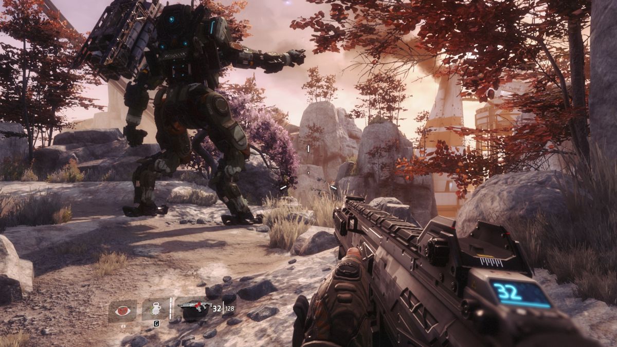 Titanfall 2 (Windows) screenshot: BT points the way.