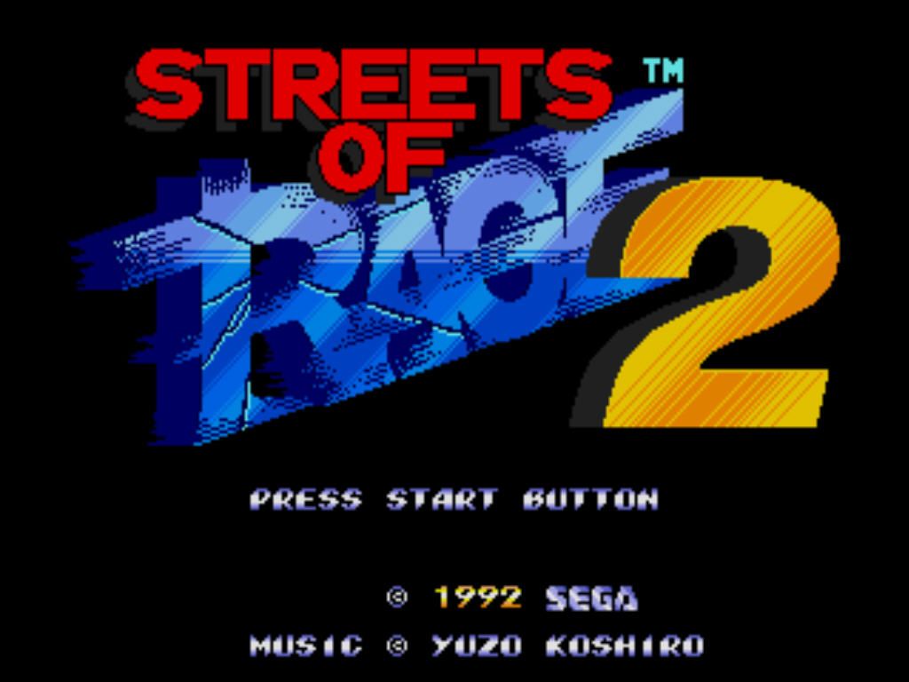 Streets of Rage 2 (Windows) screenshot: Title screen