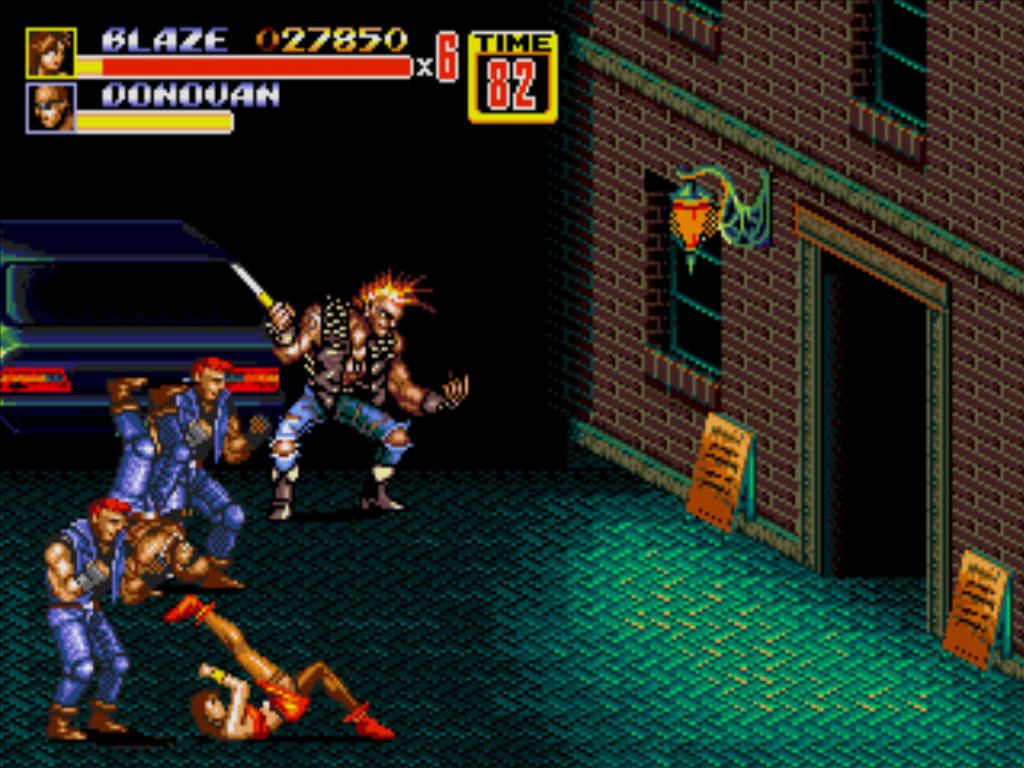 Streets of Rage 2 (Windows) screenshot: Boss fight