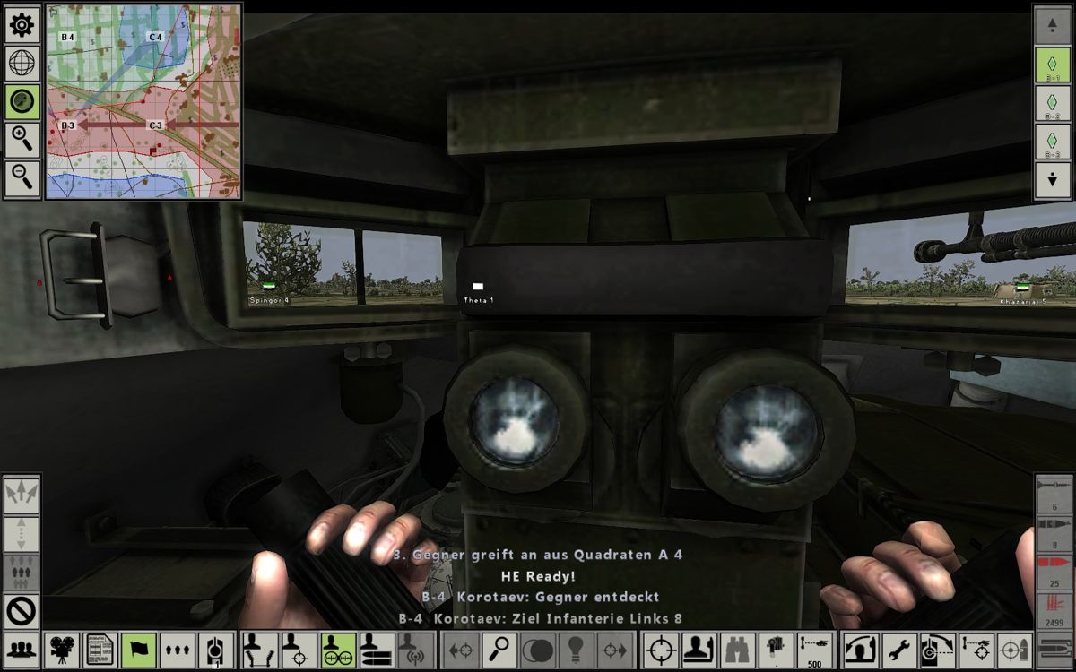 Steel Armor: Blaze of War (Windows) screenshot: In the Tank